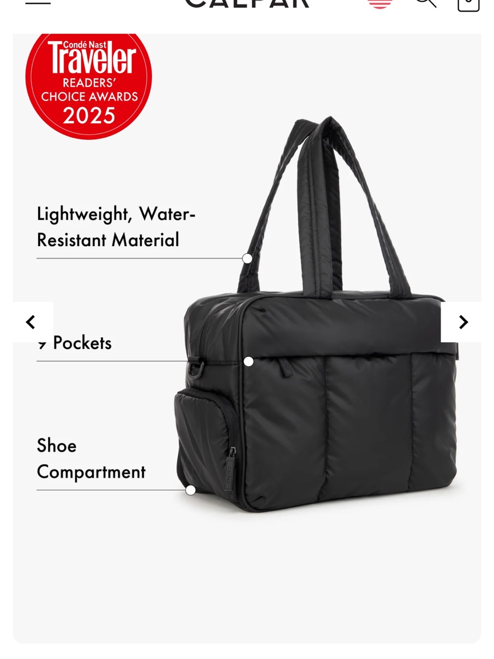 Luka black duffle. Barely used maybe 4 times. - Picture 2 of 8